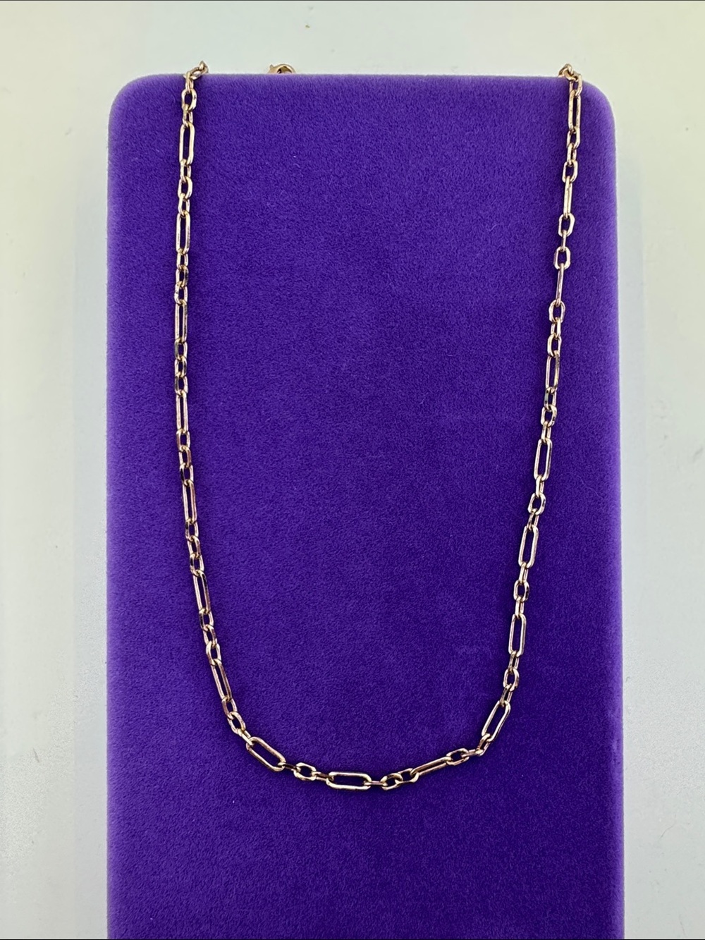 💛 Classic Gold Tone Paperclip Chain Necklace | Minimalist Layering